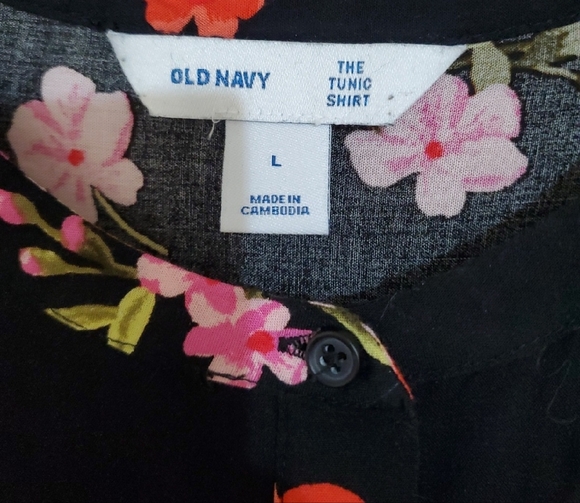 Old Navy Womens Floral Tunic Top - Picture 2 of 3